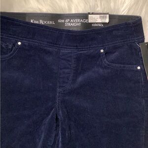Pull-on Navy Blue Corduroy Jeans 6P NWT